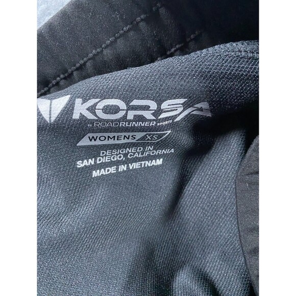 Korsa Road Runner Pants Women's XS Black Gray Pockets Running Workout Drawstring - Picture 15 of 16